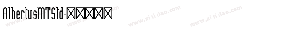 AlbertusMTStd字体转换