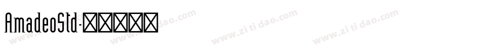 AmadeoStd字体转换
