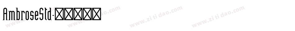 AmbroseStd字体转换
