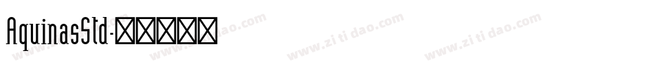 AquinasStd字体转换