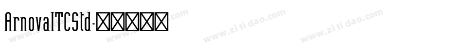 ArnovaITCStd字体转换