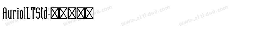 AuriolLTStd字体转换
