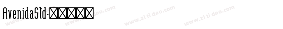AvenidaStd字体转换