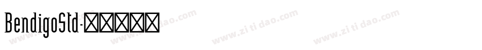 BendigoStd字体转换