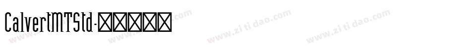 CalvertMTStd字体转换