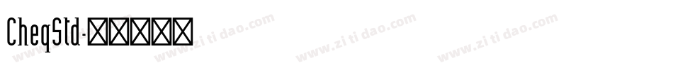 CheqStd字体转换
