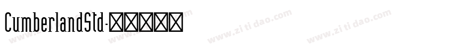 CumberlandStd字体转换