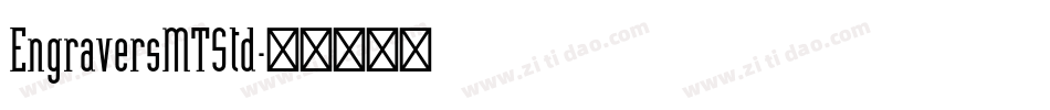 EngraversMTStd字体转换