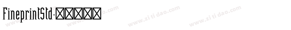 FineprintStd字体转换