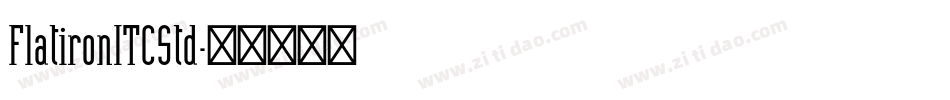 FlatironITCStd字体转换