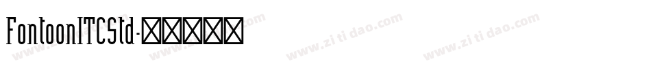 FontoonITCStd字体转换