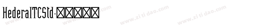 HederaITCStd字体转换