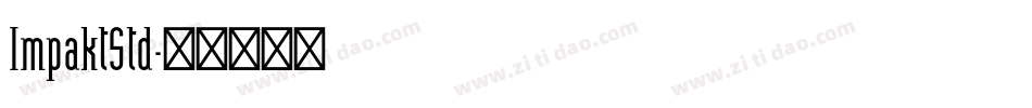 ImpaktStd字体转换