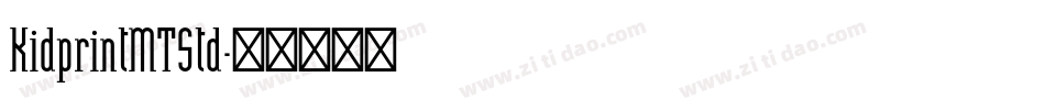 KidprintMTStd字体转换