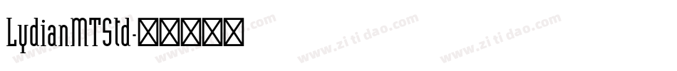 LydianMTStd字体转换