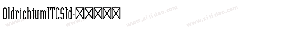 OldrichiumITCStd字体转换