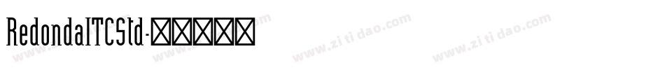 RedondaITCStd字体转换