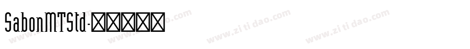SabonMTStd字体转换