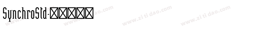 SynchroStd字体转换