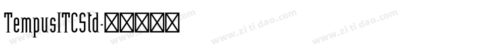 TempusITCStd字体转换