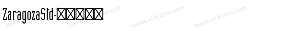 ZaragozaStd字体转换