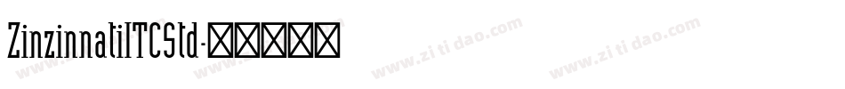 ZinzinnatiITCStd字体转换