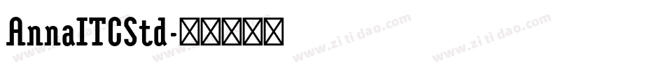 AnnaITCStd字体转换