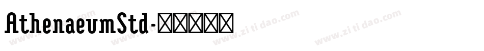 AthenaeumStd字体转换