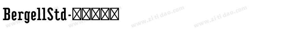 BergellStd字体转换