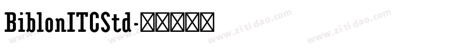 BiblonITCStd字体转换
