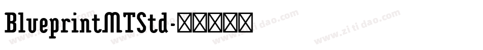 BlueprintMTStd字体转换