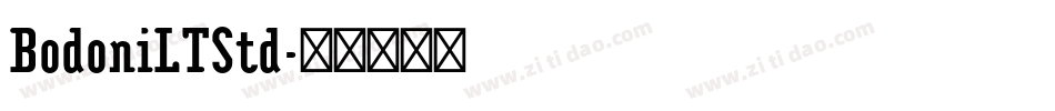 BodoniLTStd字体转换