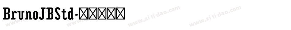 BrunoJBStd字体转换
