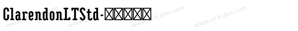 ClarendonLTStd字体转换