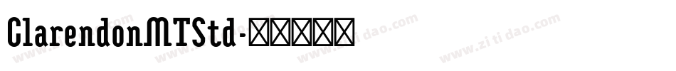 ClarendonMTStd字体转换