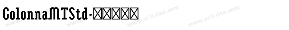 ColonnaMTStd字体转换