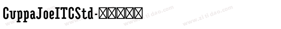CuppaJoeITCStd字体转换