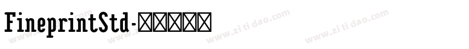 FineprintStd字体转换