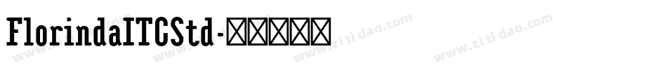 FlorindaITCStd字体转换