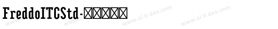 FreddoITCStd字体转换