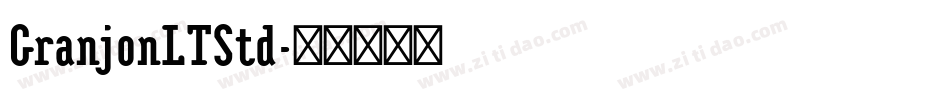 GranjonLTStd字体转换