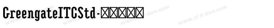 GreengateITCStd字体转换