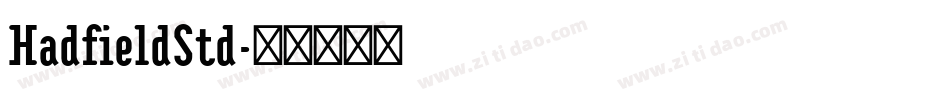 HadfieldStd字体转换
