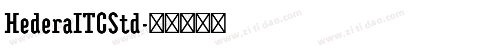 HederaITCStd字体转换