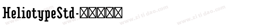 HeliotypeStd字体转换