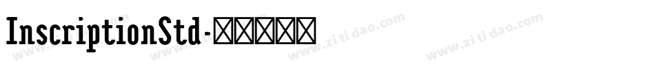InscriptionStd字体转换