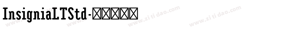 InsigniaLTStd字体转换