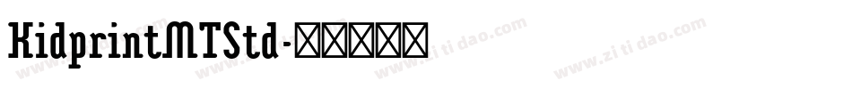 KidprintMTStd字体转换