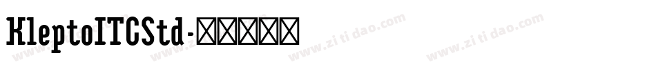 KleptoITCStd字体转换