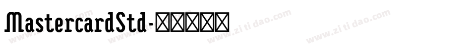 MastercardStd字体转换
